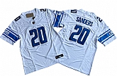 Men's Detroit Lions #20 Barry Sanders White 2023 F.U.S.E. Vapor Untouchable Limited Jersey,baseball caps,new era cap wholesale,wholesale hats